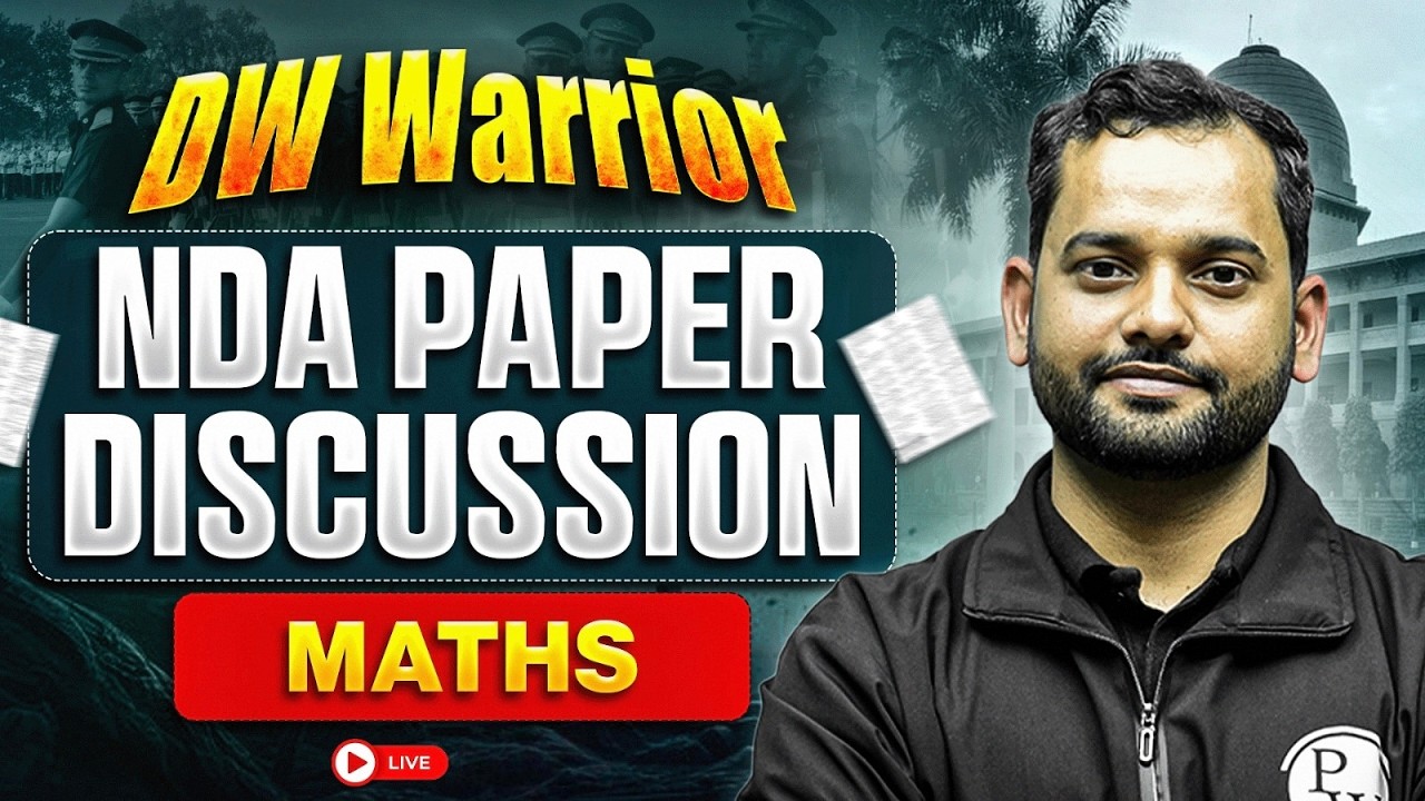 DW WARRIOR NDA | Math | Paper Discussion | Defence Wallah Academy