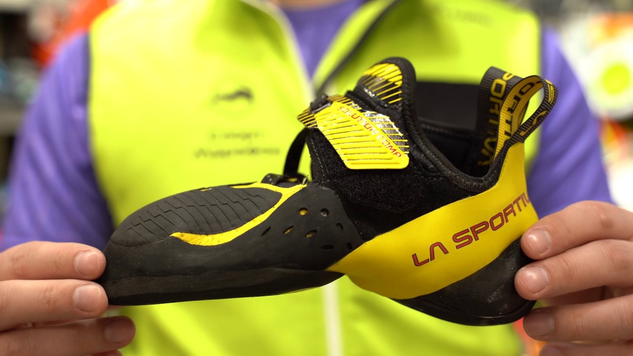 Скальные туфли La Sportiva Solution Comp Black/Yellow за 30 секунд