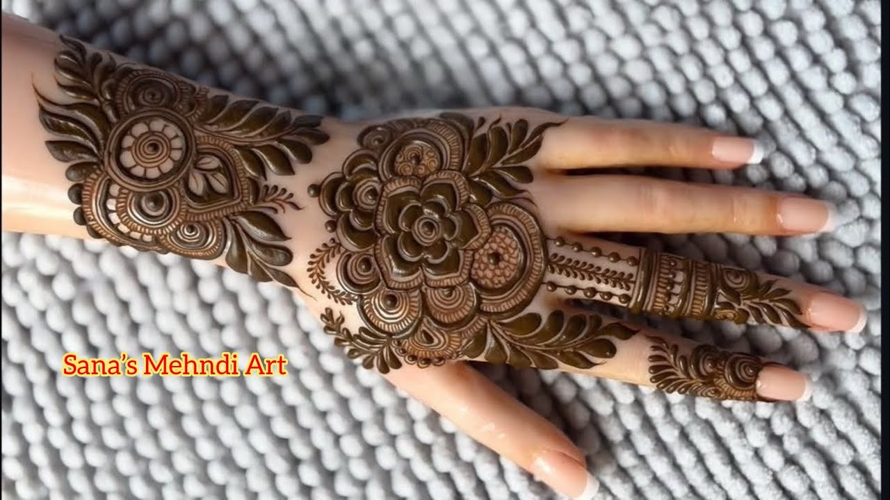 Very Beautiful Latest Back Hand Mehndi Design| Unique and Simple prettiest Henna Design 2026 #henna 