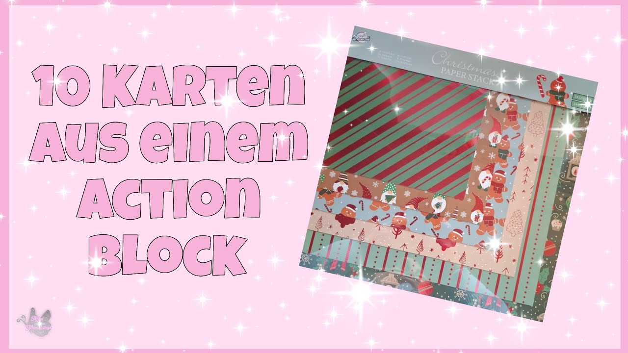 💕 10 Karten aus einem Action Block 💕 Christmas Paper Stack