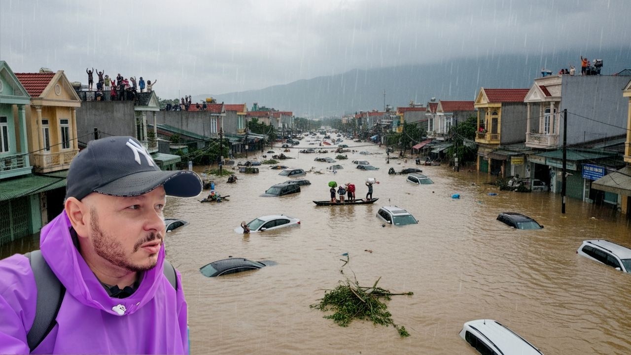 Záplavy vo Vietname počas obdobia dažďov | Hoi An, Vietnam