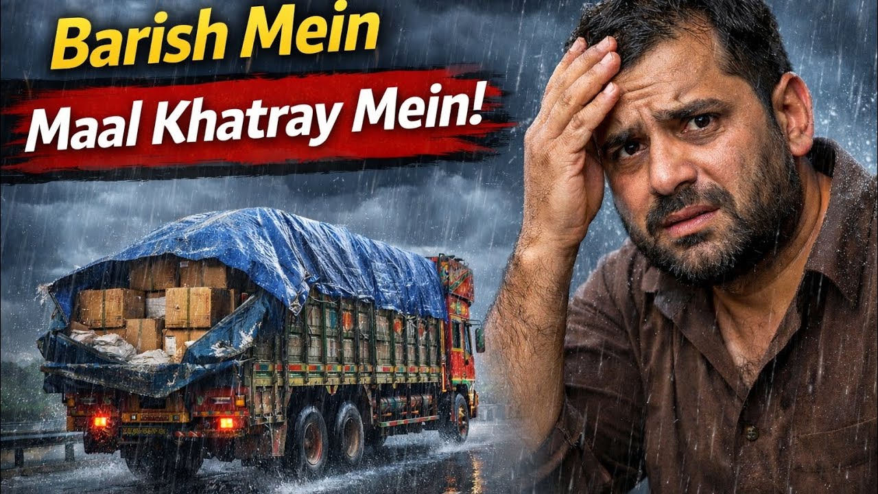 Barish Mein Maal Khatray Mein | Karachi To Lahore Load Trip | Truck Vlog