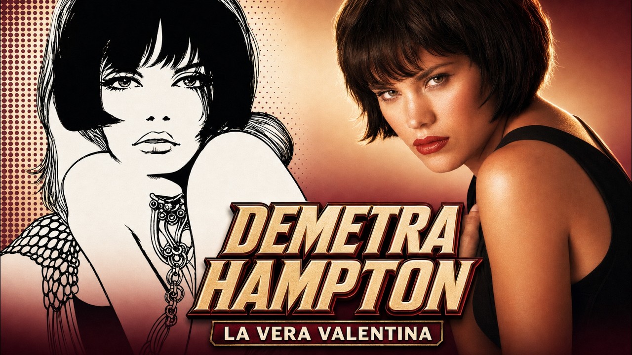 DEMETRA HAMPTON una VALENTINA di Crepax in carne e ossa