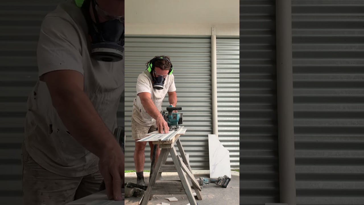 Cutting Tiles with Makita Track Saw
