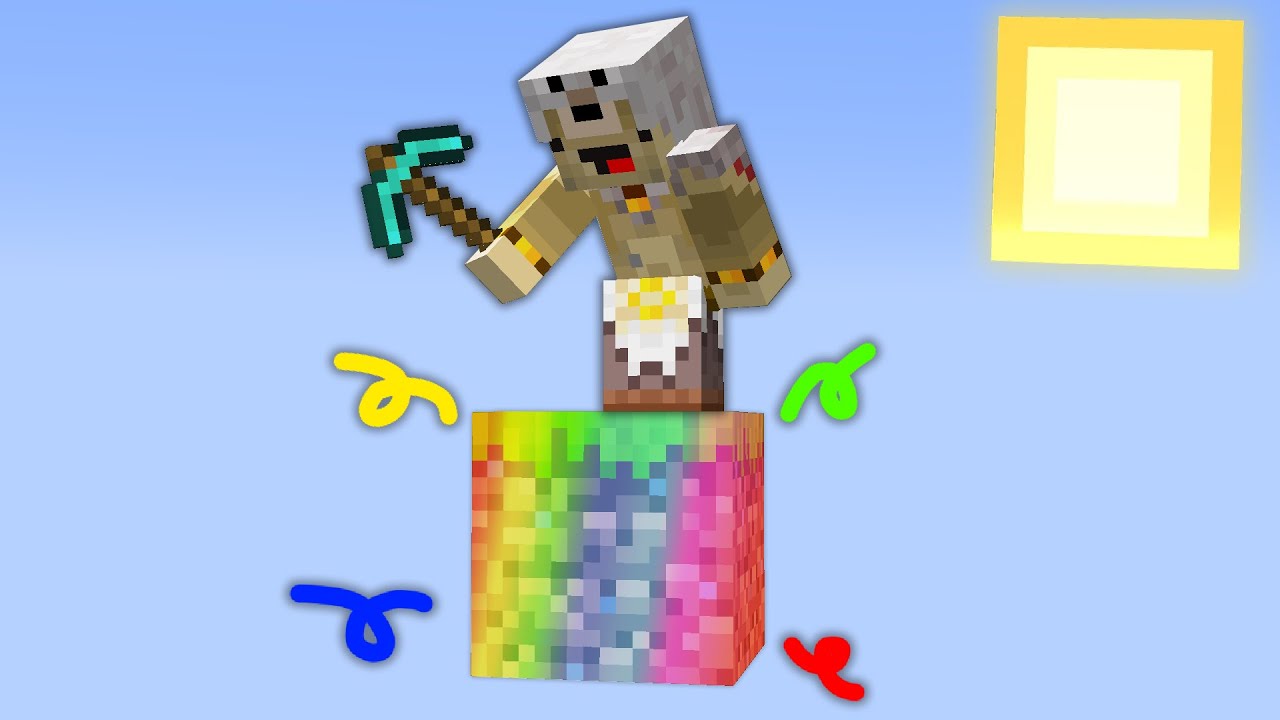 Je dois SURVIVRE sur un BLOCK SUPER sur Minecraft !