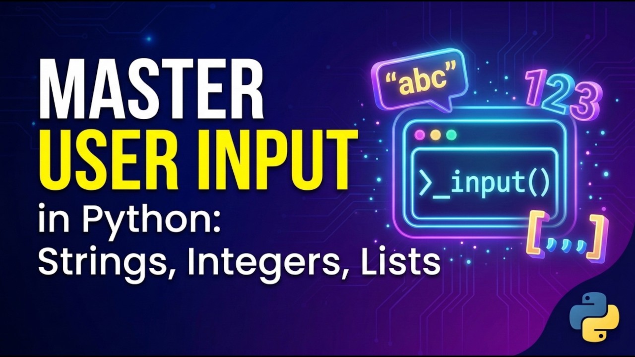 Master User Input in Python: Strings, Integers, and Lists