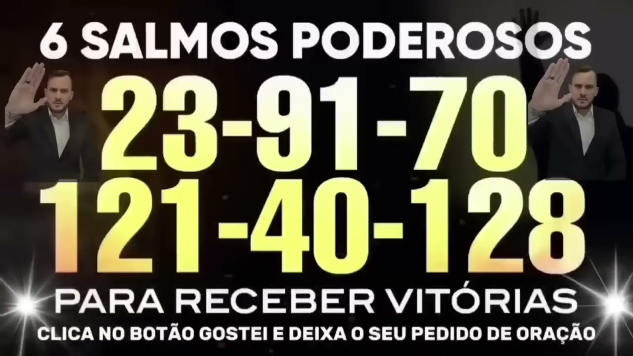 QUINTA FEIRA SALMOS PODEROSOS SALMO 23, 91, 70, 121, 40 e 128 PARA RECEBER 🏆