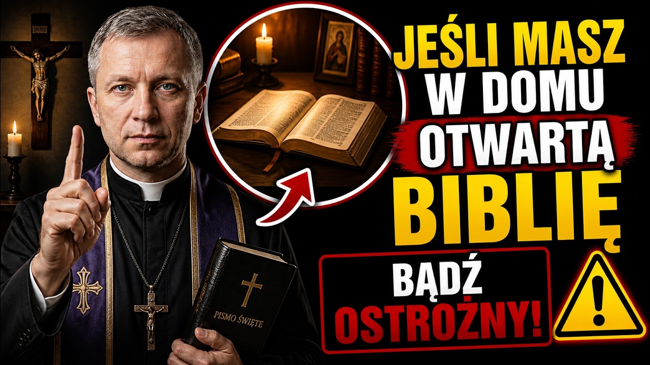 JEŚLI MASZ W DOMU OTWARTĄ BIBLIĘ, BĄDŹ OSTROŻNY | Ks. Piotr Nowak