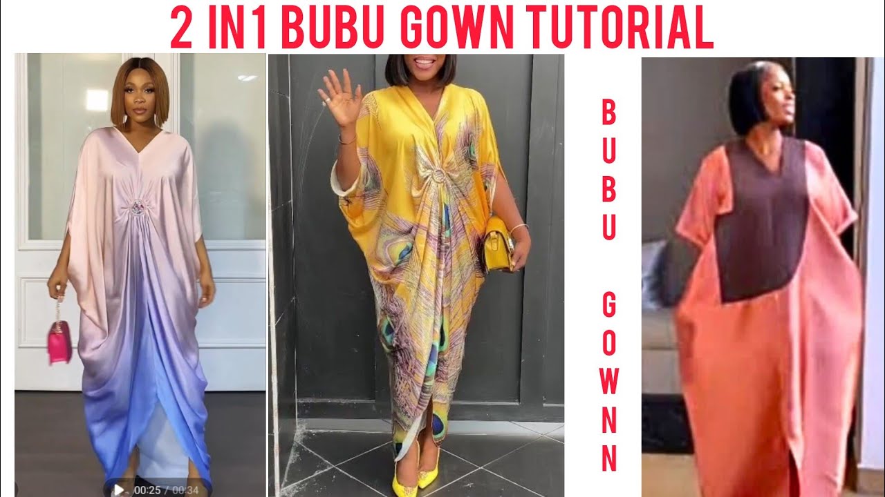 2 in 1 bubu gown tutorial ft @otyscouture Latest Bubu Gown Styles | How to Cut And Sew BUBU GOWNS