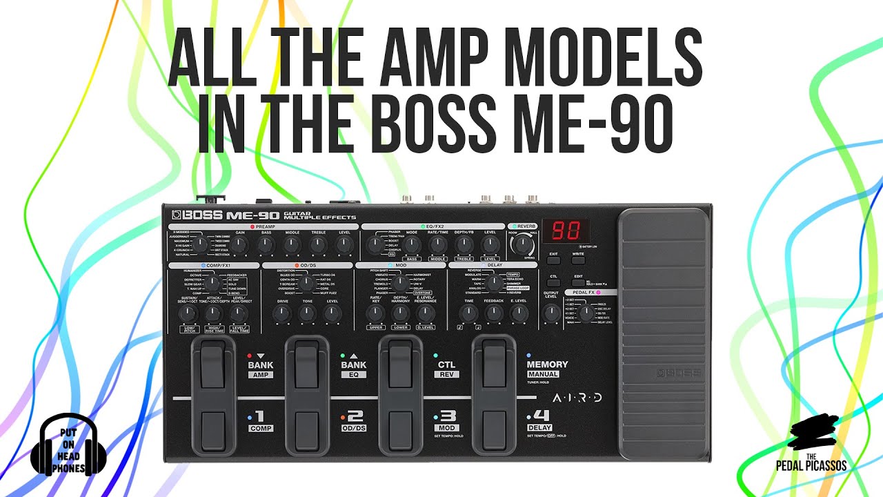 BOSS ME-90 Все модели усилителей