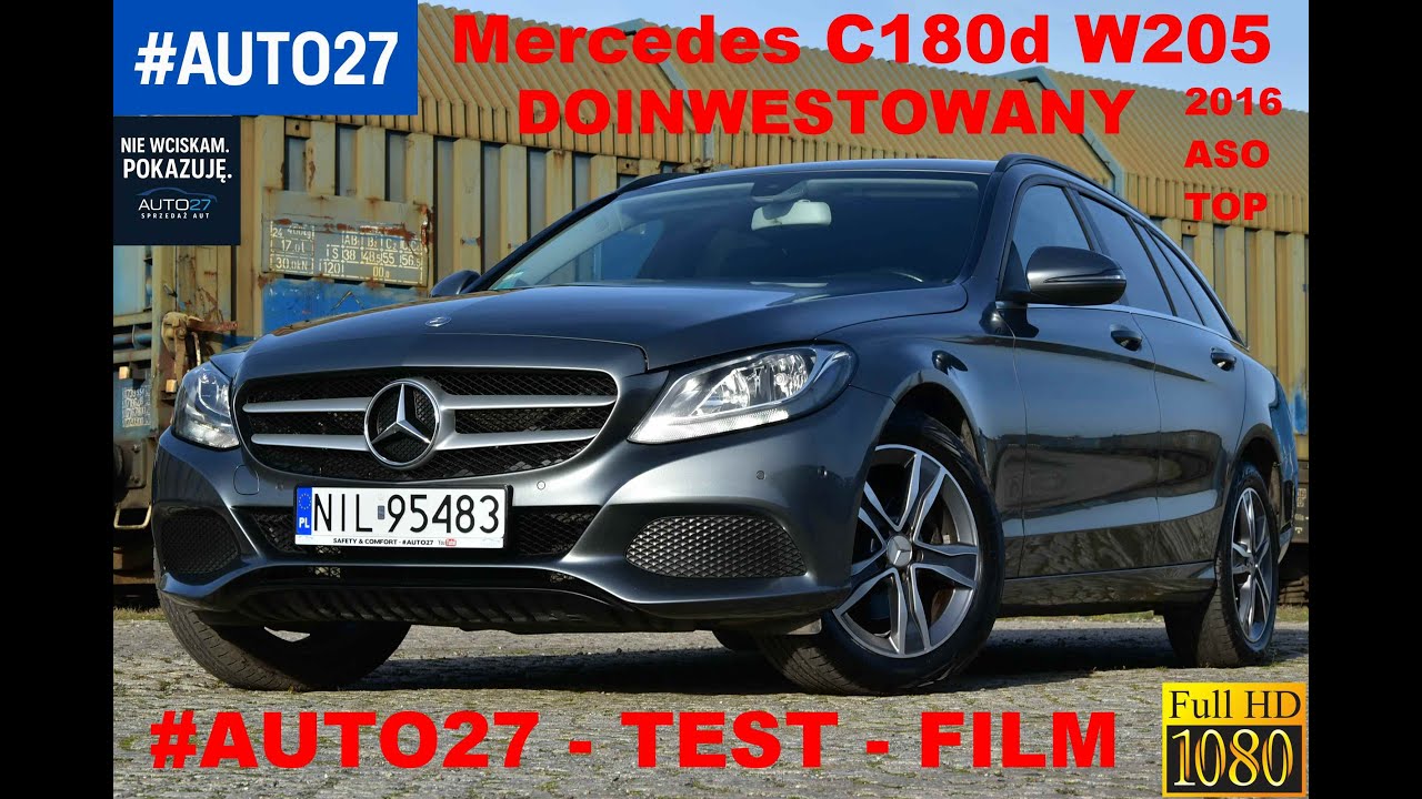 #AUTO27 #SPRZEDANY #TEST  #MERCEDES C180d #W205 #2016r. #Manual #TOP
