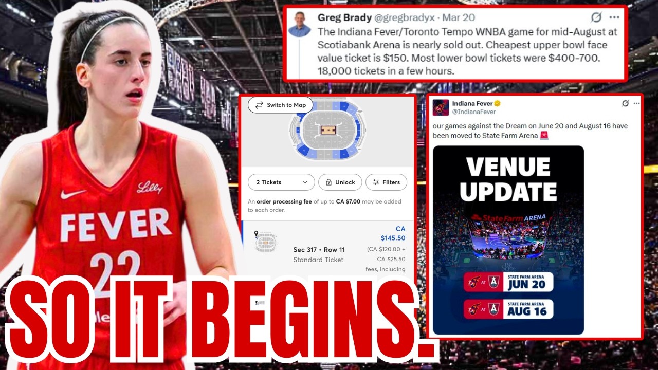 CAITLIN CLARK MEGA RETURN! Atlanta Dream MOVES Fever Venue! 18K Tempo TIX SOLD in MINUTES!