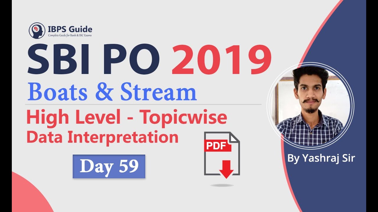 SBI PO 2019 | Boats and Stream - High-Level Topic Wise - DI - Day 59