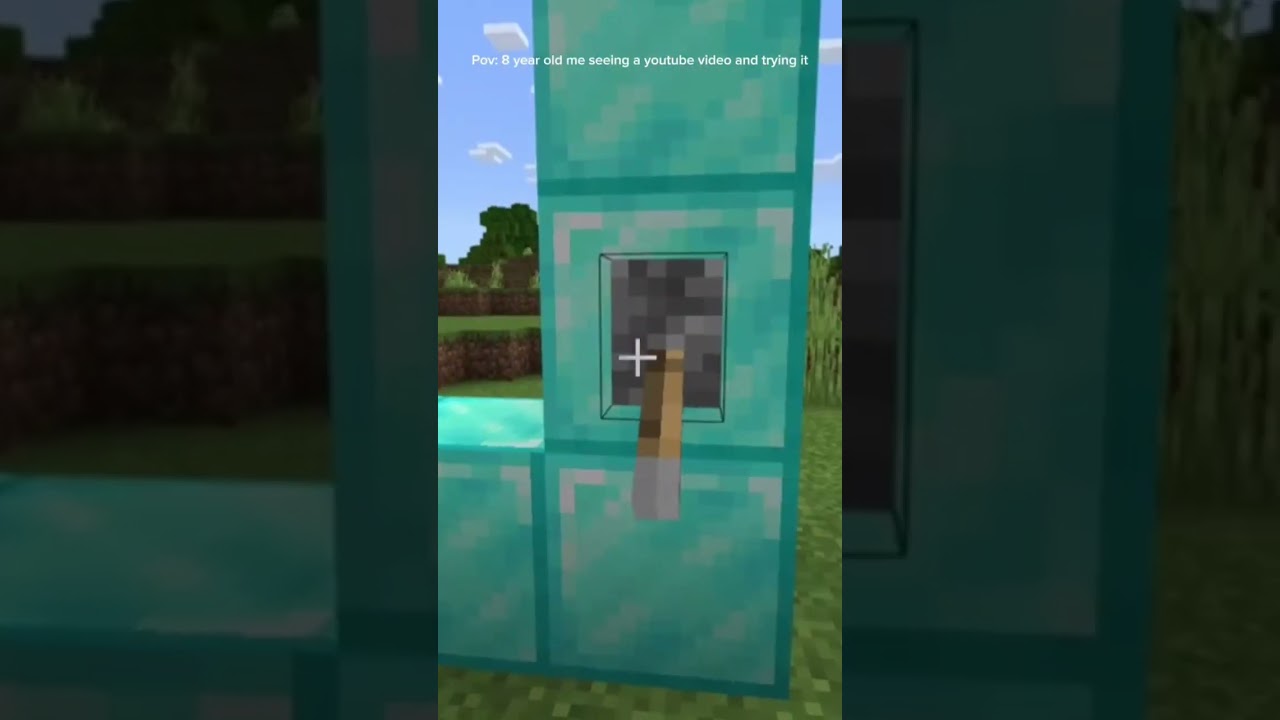 Real footage of 8 year old me playing minecraft