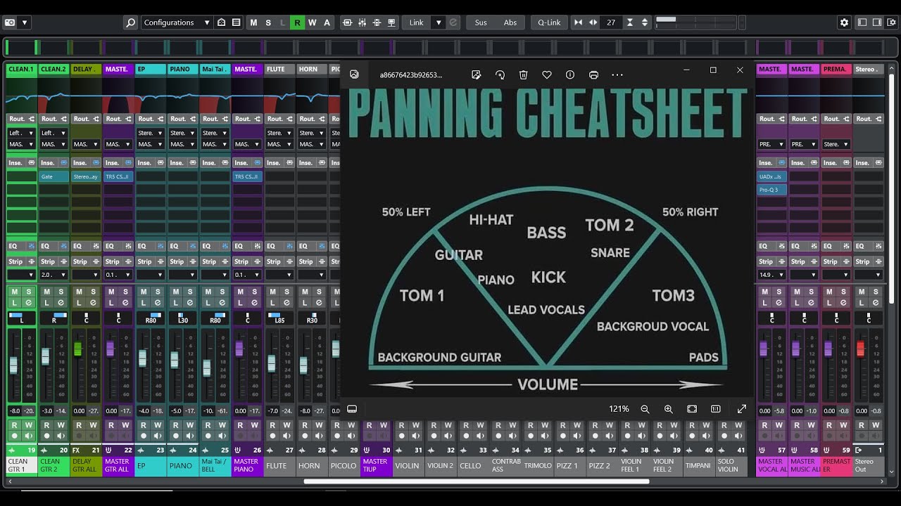 BASIC MIX PANNING (L,C,R) - INSTRUMENT PLACEMENT | #IvanStudioWebcam