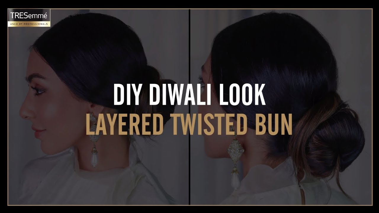 Diwali Ready | Layered Twisted Bun DIY Tutorial