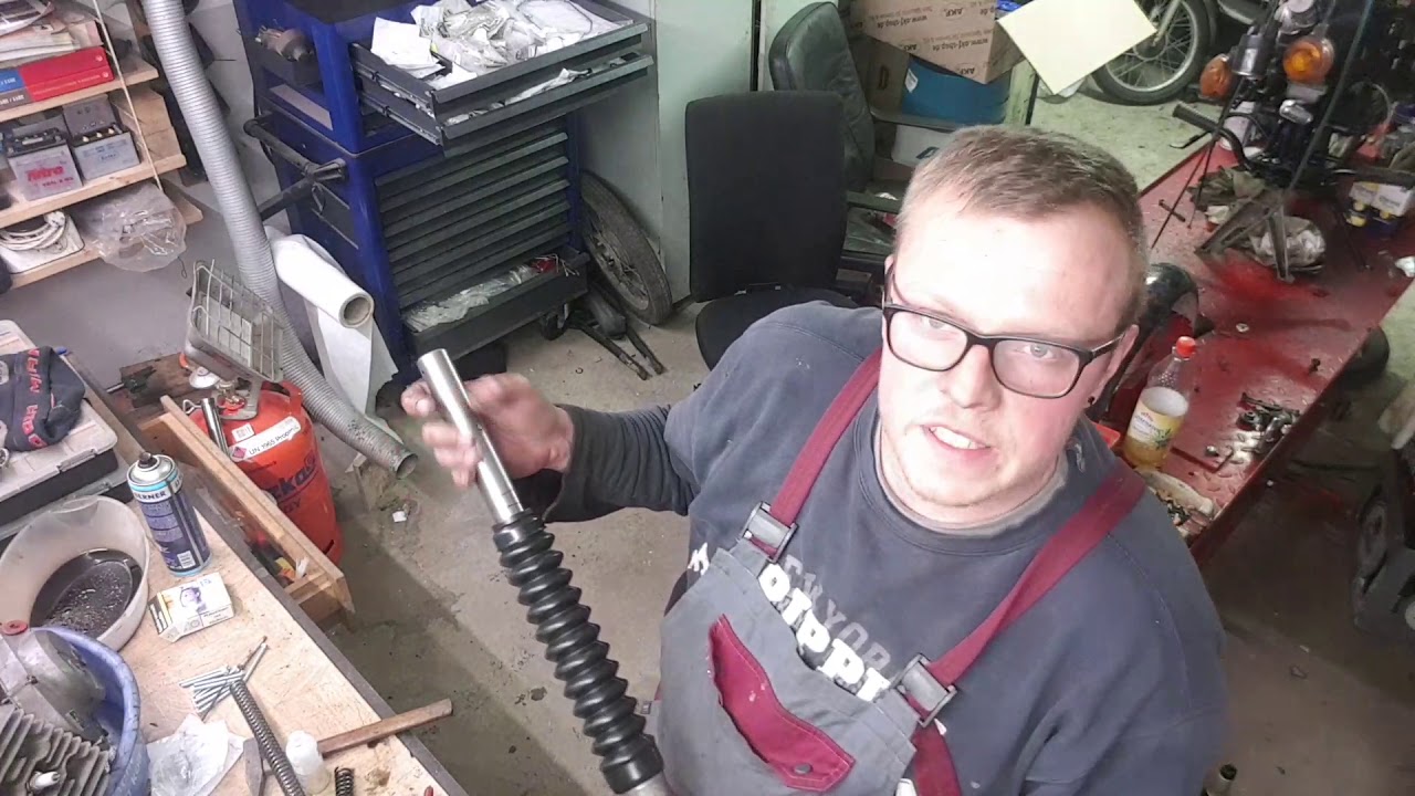 Reparatur  einer Simson Telegabel