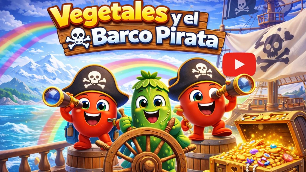 Vegetales y el Barco Pirata ☠️🚢 | Aventura para Niños