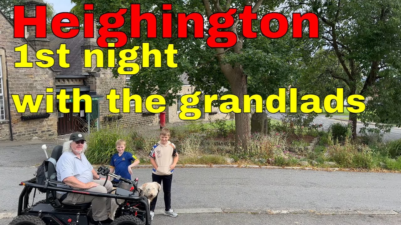 First night with the Grandlads at Westholme Farm CS, Heighington