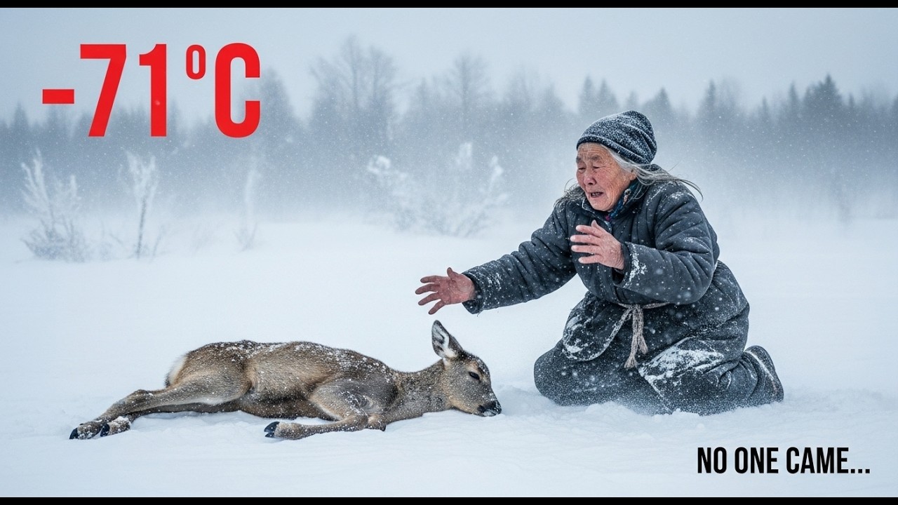 Alone in -71°C… An 82-Year-Old Widow Refused to Let the Baby Deer Die