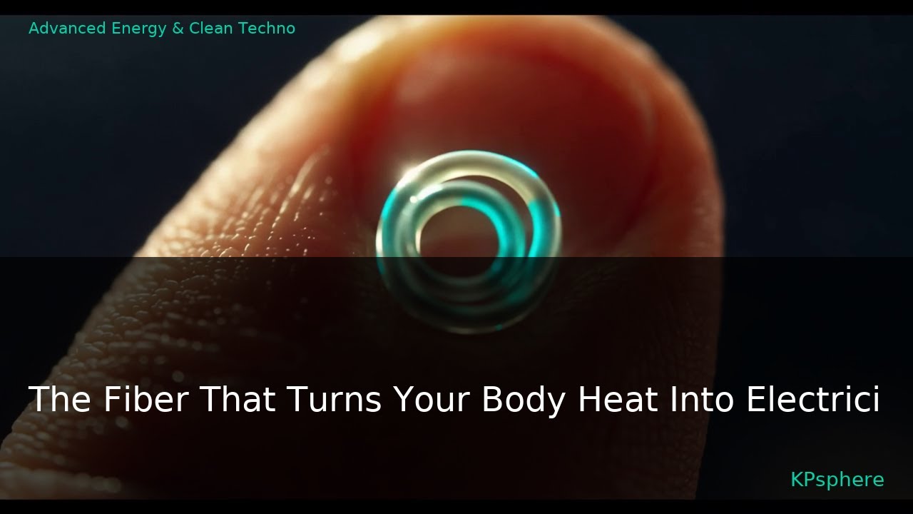[Spotlight] The Fiber That Turns Your Body Heat Into Electricity | KPsphere
