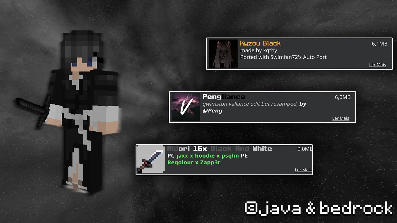 The 3 Most Perfect Black Textures For Minecraft! Java and Bedrock