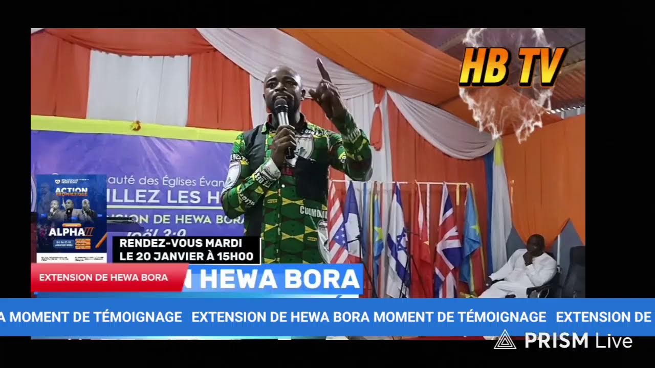 Live streaming of EXTENSION HEWA BORA CULTE DOMINICALE