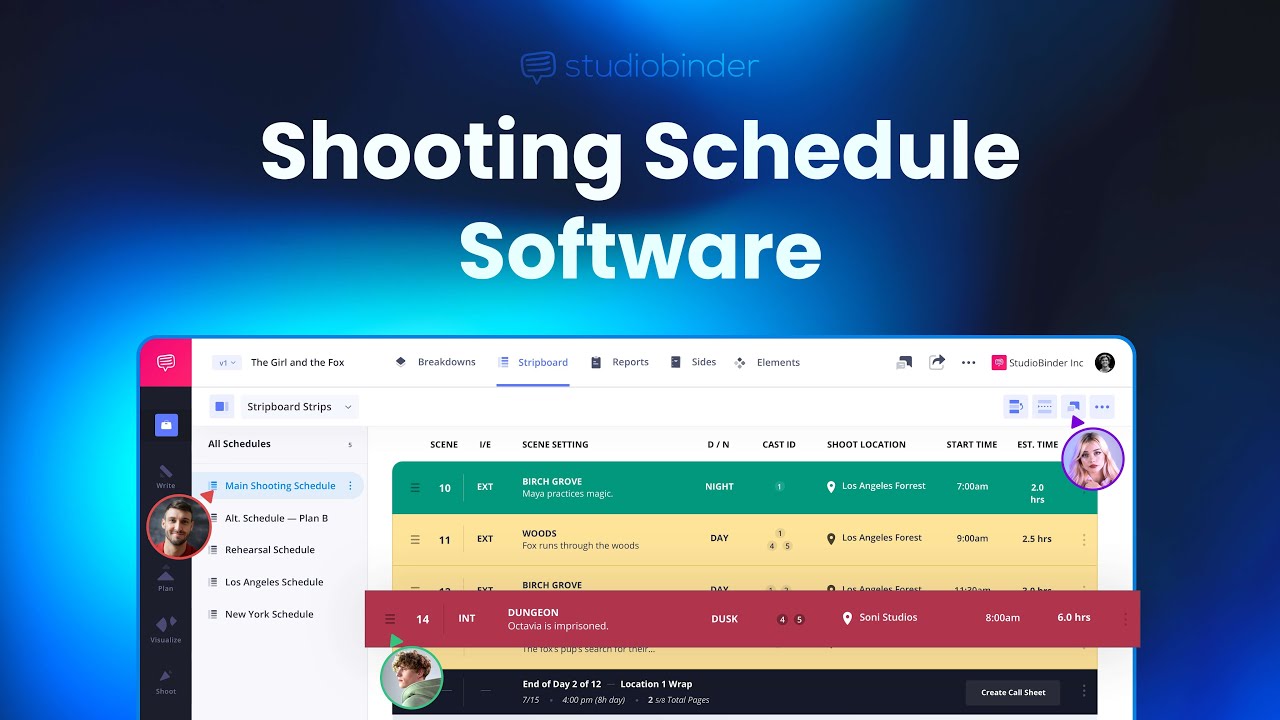 Shooting Schedules in StudioBinder — Modern Film Scheduling for Any Project
