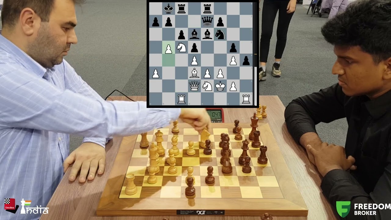 When you are winning but you blunder an entire queen | Mamedyarov vs Harsha | World Blitz 2022