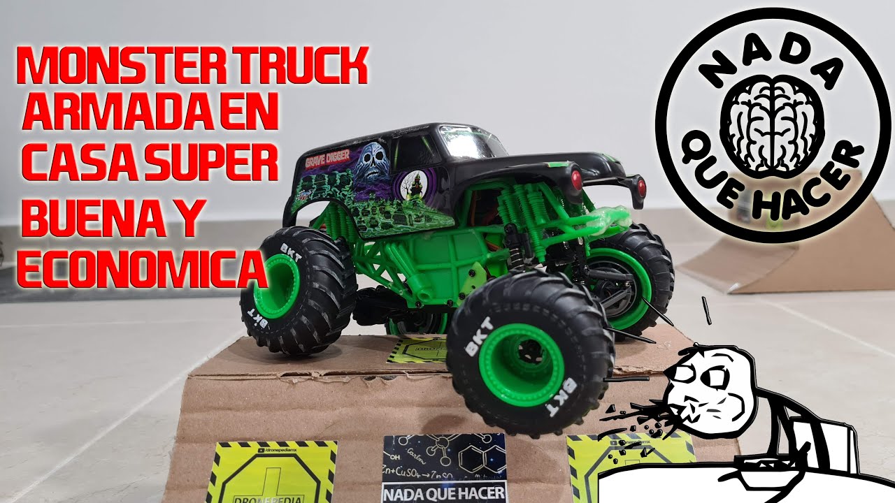 Armé mi propia Monster Truck de Radio Control, ¡SUPER SENCILLO! ¡funciona como una de verdad! |NQUEH