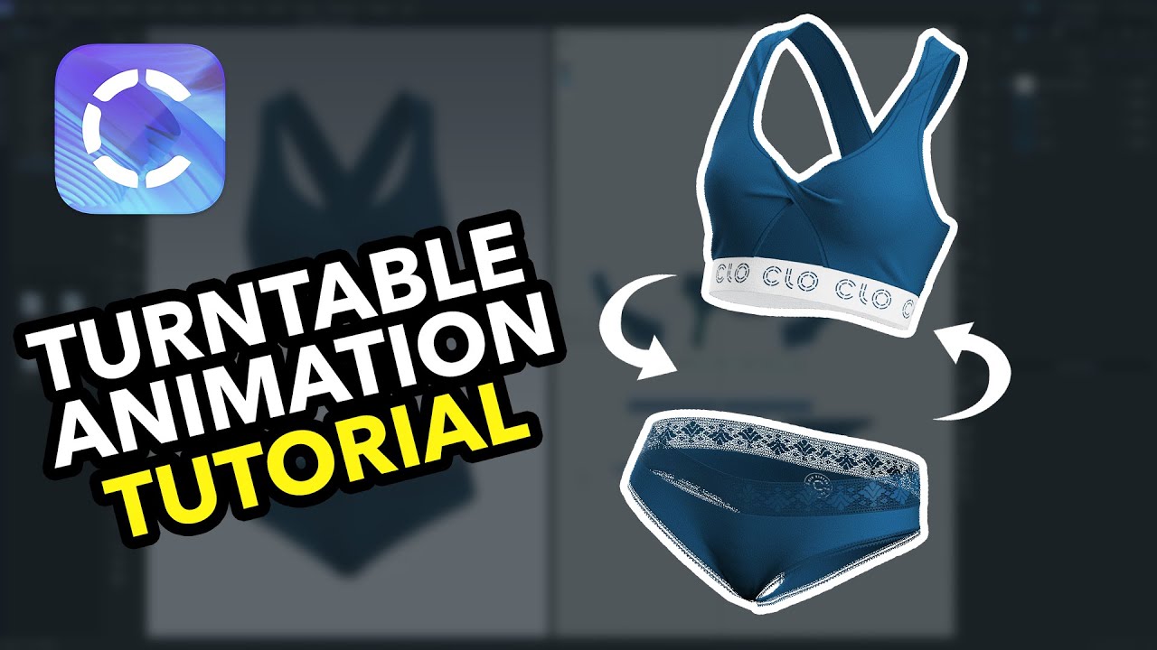Create a 360° Turntable Animation in CLO (Transparent)!
