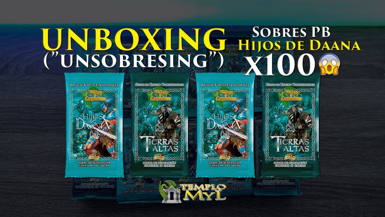 Unsobresing 100x Sobres Hijos de Daana Aniversario 🏛️🐉 Templo MyL