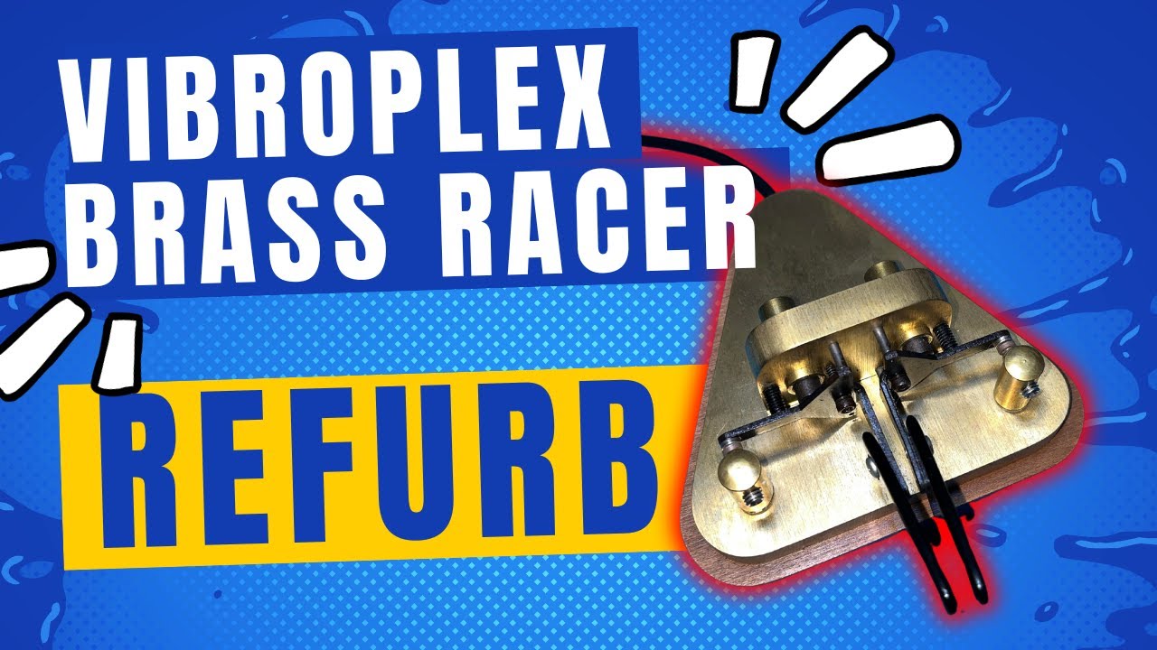 Refurbishing a 1990's Vibroplex Brass Racer Iambic Key with Missing Retention Ball and Spring
