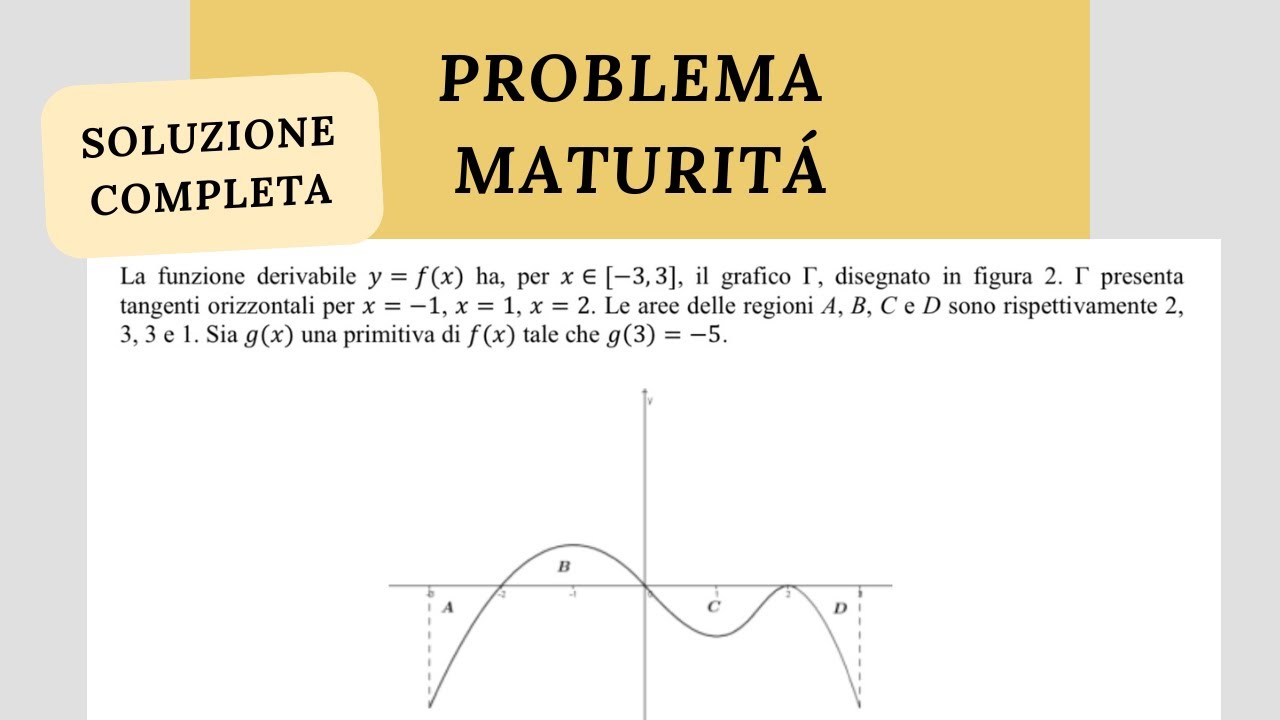 Soluzione problema 2 maturità liceo scientifico 2015