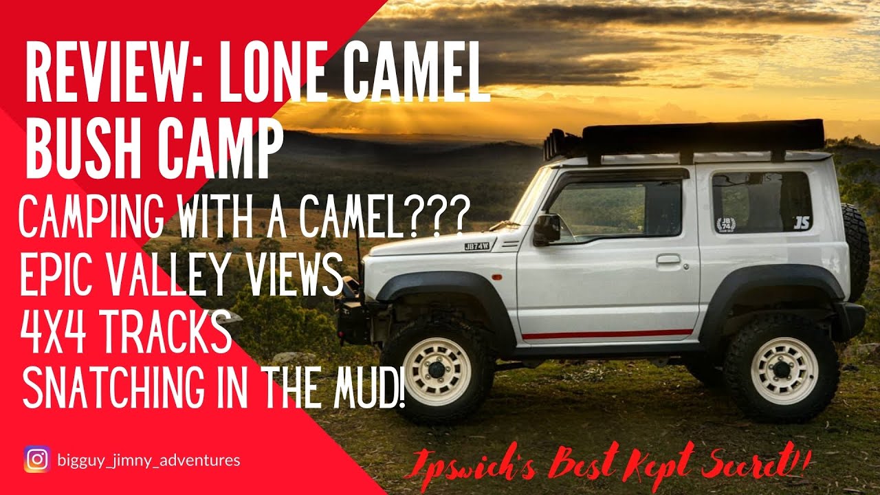 Modified Suzuki Jimny on Epic 4x4 & Camping Trip: Lone Camel Camp Review - Ever camped with a Camel?