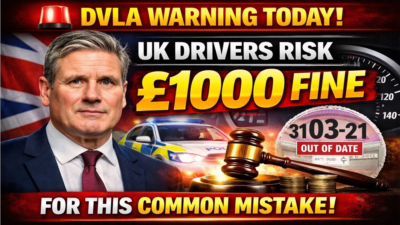 🚨 DVLA WARNING TODAY  UK Drivers Could Face &pound;1000 Fine  Avoid This Common Mistake