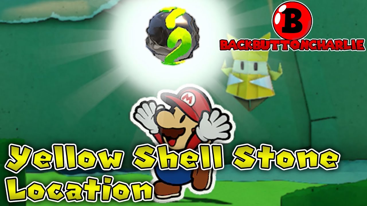 Yellow Shell Stone Location - Paper Mario: The Origami King