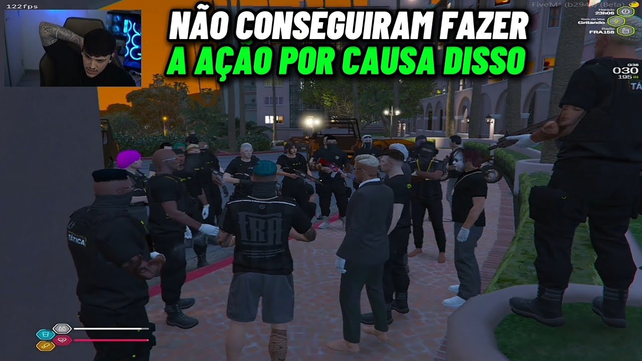 FRANÇA TENTOU PUXAR AÇÃO MAS OS POLICIAS DEMORARAM E DISCUTIRAM SOBRE O PERÍMETRO