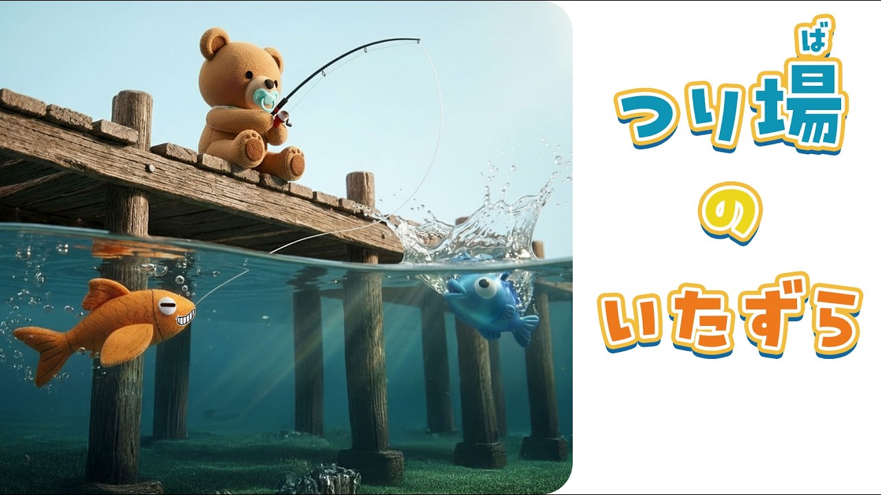 海でお魚を釣ろう！海の生き物なのに空も飛べるトビウオに変身！？｜子供向け｜赤ちゃんが喜ぶ｜知育｜ぬいぐるみアニメ｜いたずらズール
