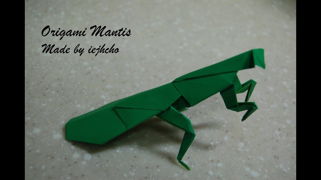 Origami Insects-Mantis Video / 종이접기 곤충-사마귀 접는 방법 동영상