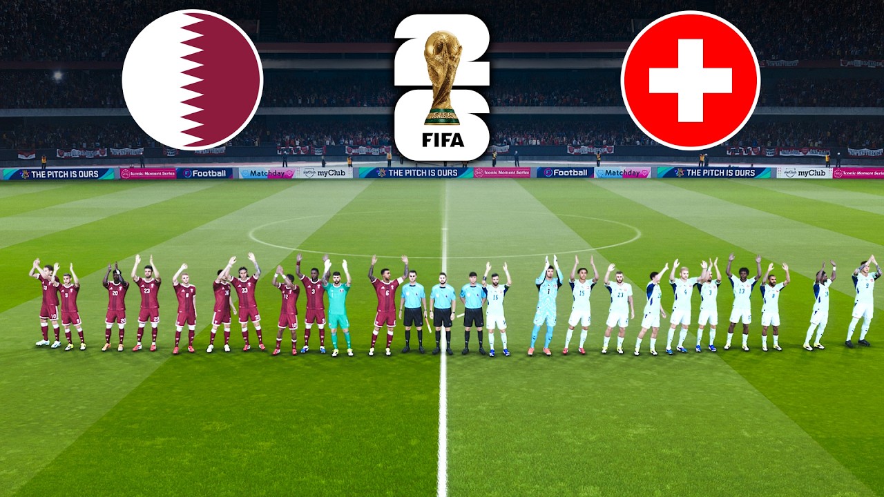 Qatar vs Switzerland - 13 June FIFA World Cup 2026 | Full Match Gameplay