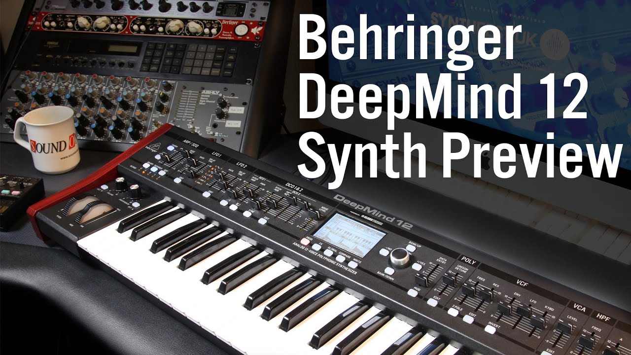 Предварительный просмотр синтезатора Behringer DeepMind 12 (демонстрация звука)