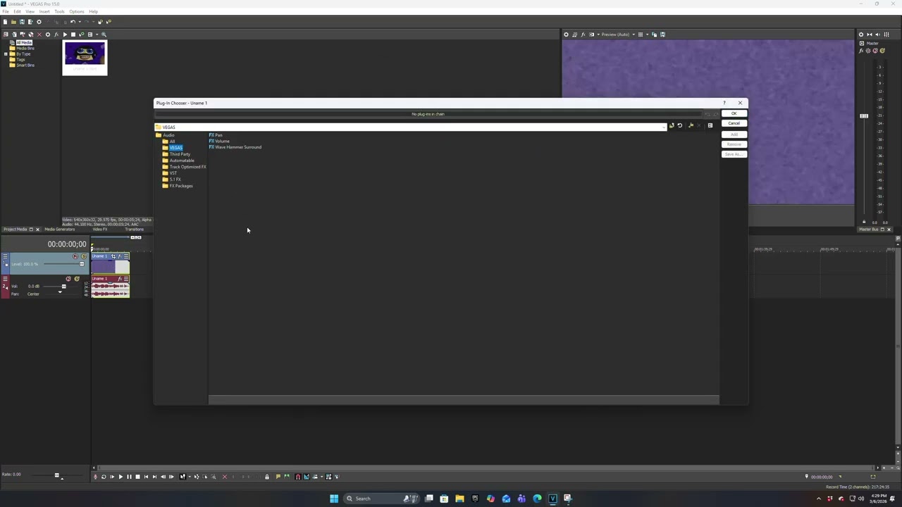 The Audio FX Is gone :(