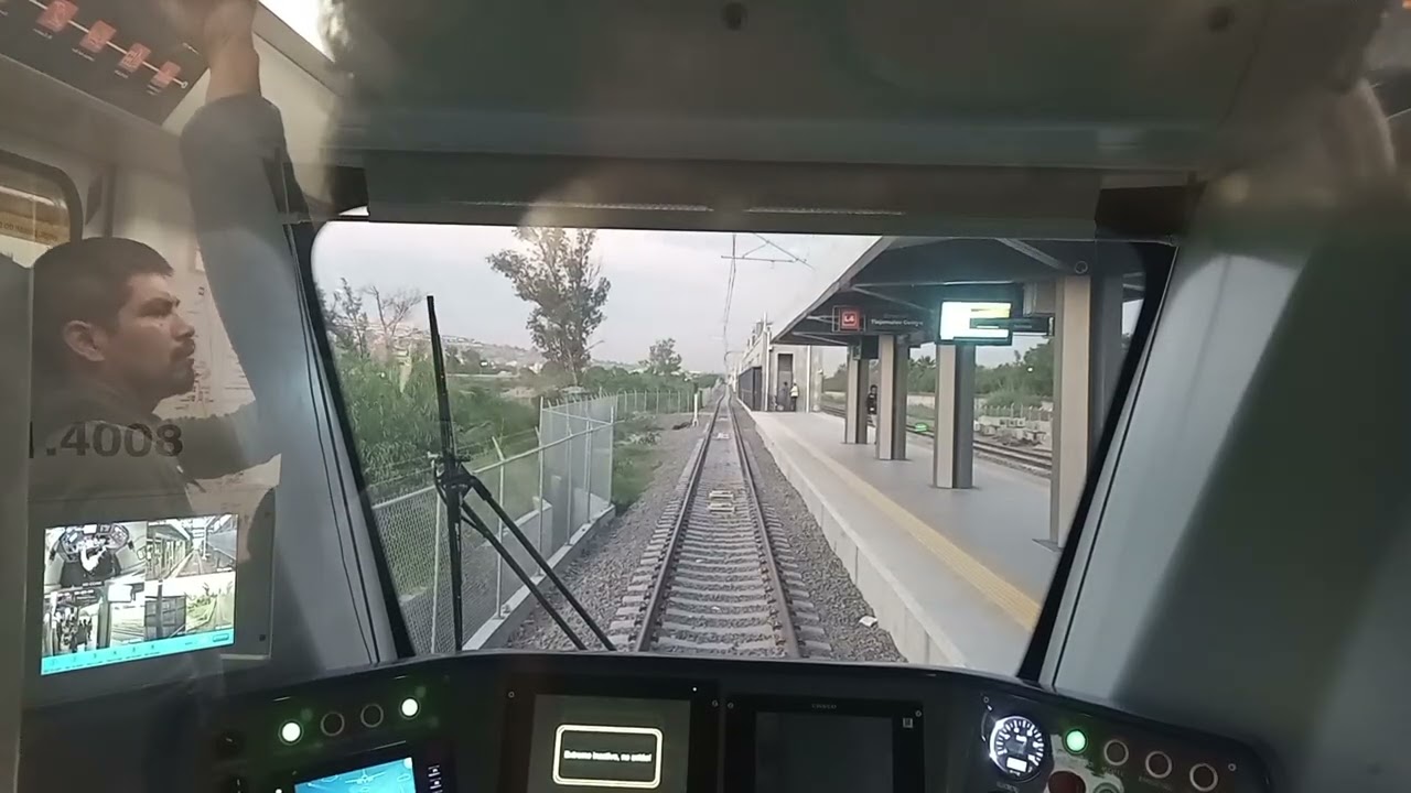 Línea 4 del Tren Ligero Recorrido Completo Las Juntas a Tlajomulco Centro (Cabina Trasera)