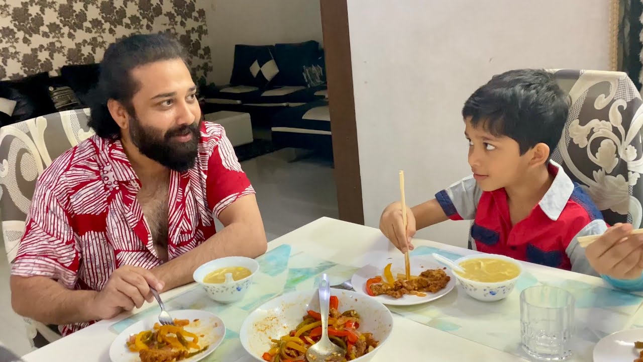 My hubby darling is back ❤️ మా ఫ్యామిలీ బాగా ఎంజాయ్ చేసిన Dragon Chicken