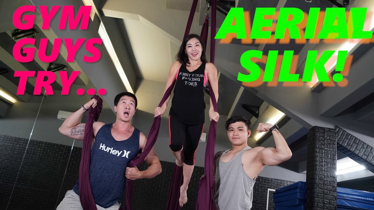 Gym guys try Aerial Silk | Fit O&rsquo;clock