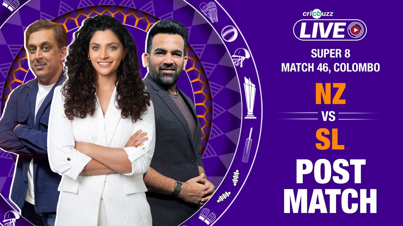 Cricbuzz Live: NZ vs SL, T20 World Cup, Super 8 | Post match show