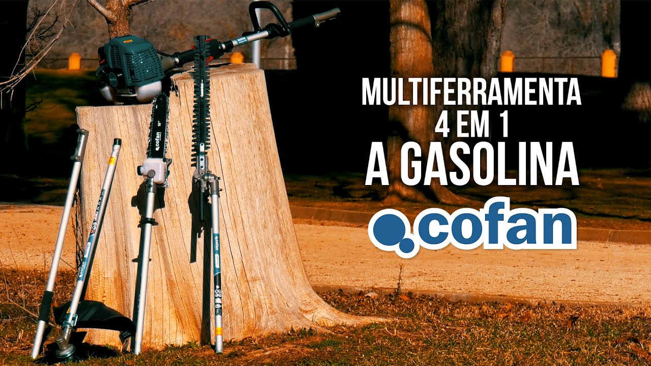 🔥 Desbaste, poda e corte TUDO numa ferramenta! 💪 🚀 Multiferramenta 4 em 1 a gasolina 🌿🔧