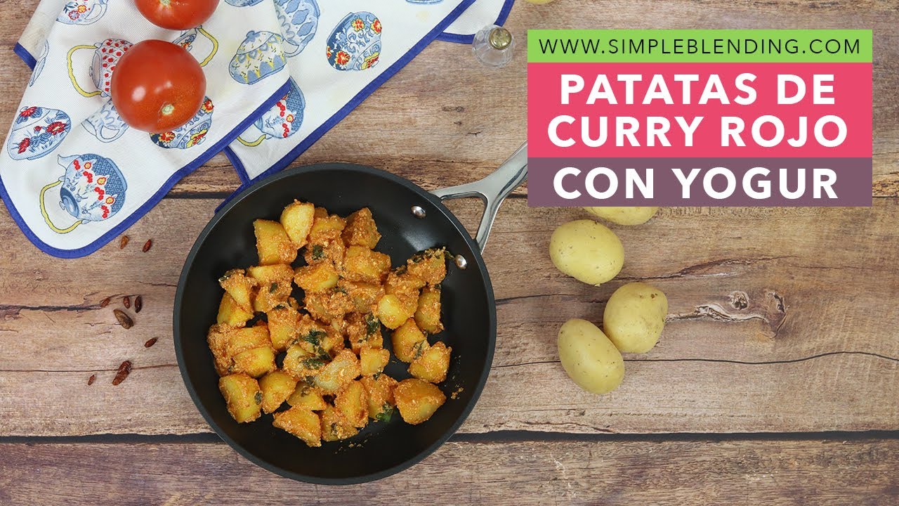 PATATAS DE CURRY ROJO CON YOGUR | Patatas con curry | Dieta saludable