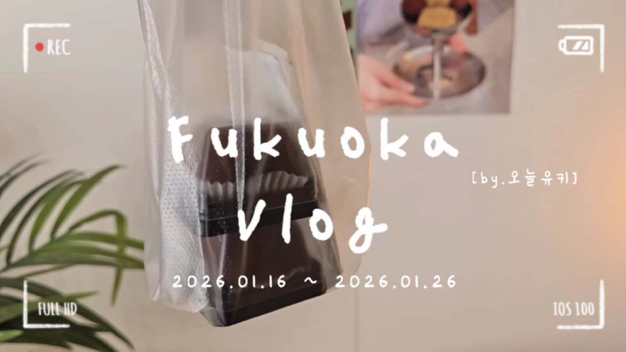 후쿠오카 VLOG | 후쿠오카에서 두쫀쿠💚 | 짱구 해피밀 1차,2차 랜덤깡🍔 | 나카스 카레맛집 바쿠레 | 일본편의점 간식 뭐 먹어야하는지 알려드림 | 장보고 사는 일상브이로그